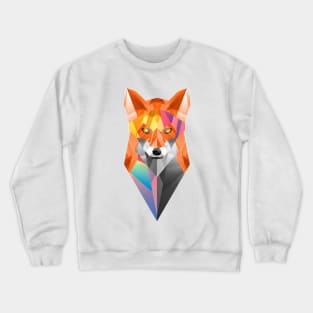 Geometric Fox Crewneck Sweatshirt